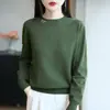 Suéter de Punto para Mujer Otoño Invierno 2026 Suéter Pulóver Mariposa Perforado en Caliente Cuello Redondo Suéter Capa Base para Mujer Talla Grande Versátil Manga Larga