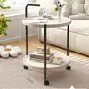 Estante de almacenamiento sofá de lujo ligero mesa de centro sala de estar hogar mesa auxiliar simple creativa para sofá mesa de centro móvil para el hogar dormitorio