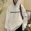 Moletom com Capuz e Forro de Lã de Caranguejo com Cinco Painéis para Mulheres, Outono e Inverno, Solto, Estilo Coreano, Novo Modelo, Blusa para Estudantes, Roupas Femininas, Comércio Exterior do Sudeste Asiático