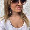 Cuerda para Ojos Transfronteriza Europea y Americana Cadena de Perlas Imitación Metal Cadena Antideslizante para Mascarilla Cadena Simple para Ojos que Combina con Todo
