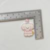 Gatinho filhote de cachorro acessórios tamanho pequeno bonito dos desenhos animados diy handmade celular caso material saco atacado patch novos sapatos de jóias