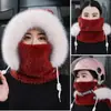 Gorro de Invierno a Prueba de Viento y Frío Cálido tipo Lei Feng para Ciclismo, Suéter para Vehículo Eléctrico, Bufanda de Felpa para el Cuello, Gorro Todo en Uno