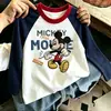 Camiseta de Manga Larga para Niña 2026 Primavera y Otoño Nueva Moda Infantil Algodón Puro Manga Raglán Camiseta Básica Top Tendencia