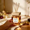 Tampa de Madeira Aromaterapia Interna Fragrância Duradoura Sem Chama Óleo Essencial para Uso Doméstico, Adequado para Sala de Estar, Escritório, Quarto, Cômodo, Banheiro