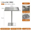 Mesa Redonda Pequena Simples Estilo Industrial de Luxo Conjunto de Mesa e Cadeira de Aço Inoxidável para Bar de Internet Celebridade Comercial Lazer Loja de Chá com Leite Café