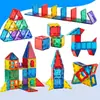 Bloques de Construcción Magnéticos de Vidrio de Colores de Tamaño Mediano Juguetes Educativos para Niños Escena de Rompecabezas de Vidrio de Colores con Colores Aleatorios