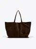 2026 Nuevo Bolso Tote de Hombro Casual de Cuero de Fibra de Vaca Retro de Gran Capacidad para Otoño e Invierno para Mujer