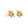Aço Inoxidável Banhado a Vácuo Charme Oco Anjo Coração Lua Estrela Pingente Brincos Colar Acessórios de Joia Venda por Atacado