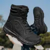 Zapatos de entrenamiento y gaming transpirables, ligeros, de tamaño grande y transfronterizos, diseñados para fuerzas especiales, senderismo al aire libre y combate, con construcción duradera y diseño de media a alta caña para hombre.