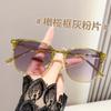 Gafas de sol de nuevo estilo, moda en Internet, celebridades en vivo, gafas de sol ultraligeras y adelgazantes para mujeres que conducen, gafas de sol con montura grande para hombres.