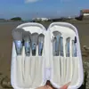 Nova bolsa de pincéis de maquiagem, bolsa de armazenamento tipo envelope com alça de PU, necessaire, bolsa portátil, bolsa com divisórias, em estoque, venda direta da fábrica