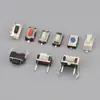 Interruptor Tátil SMD 6X6 Cabeça Redonda Cabeça Quadrada Suporte de Pressão Lateral Interruptor de Botão 4.5X4.5 Micro Botão Eletrônico