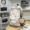 Mochila Estilo Bosque Nuevo de Alto Valor Estético, Fresca y Dulce, Estampada, para Estudiantes de Secundaria y Preparatoria, Ligera y de Gran Capacidad, Bolso de Doble Hombro