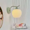 Luminária de Parede para Corredor de Sala de Estar Cor Creme Estilo Pastoral Francês, Luminária de Flor de Lírio-do-Vale Vintage para Cabeceira de Quarto