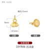 Colgante de oro y arena de nuevo estilo 2021, hecho a mano, accesorios de material, pulsera, collar, tesoro de la suerte, accesorios