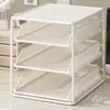 Estante para documentos, estantería de escritorio, organizador de archivos de múltiples niveles extraíble, organizador de escritorio de oficina, estante metálico para archivos