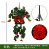 Flor de manzano silvestre simulada, enredadera de rosa colgante, enredadera de hortensia, enredadera de hoja verde, clorofilum