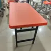 Mesa Dobrável Lanche Churrasco ao Ar Livre Restaurante Fast Food Mesa Plástica Tampo Retangular Mesa de Exposição Treinamento Mesa de Barra Mesa de Conferência