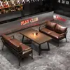 Sillón Sofá para Apartamentos Pequeños, Estilo Bar, Camping, Uso Doméstico, Juego de Mesa y Sillas de Madera Maciza, Cabina para Restaurante de Barbacoa, Bar de Música Folclórica, Sofá de Taberna Pequeña
