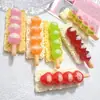 Brochetas de Dulces de Fruta Decoraciones de Imitación Funda de Teléfono Hecha a Mano Accesorios de Resina para Manualidades Accesorios para el Cabello Llavero Kit de Material