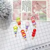 Palillos de Fruta Tanghulu de Color Sólido Adorno de Resina Accesorios Pegamento de Crema DIY Pinza para el Cabello Colgante para Funda de Teléfono