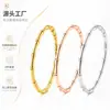 Pulseira popular de bambu transfronteiriça, elegante e de alta qualidade, estilo de nicho, luxo leve, estilo para o dia a dia, acessório de mão simples atacado