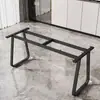 Pés de Mesa com Suportes de Ferro Forjado, Azulejo Cerâmico, Laje de Pedra, Madeira Maciça, Placa Grande, Estrutura de Mesa de Metal, Pés de Mesa de Jantar de Mármore, Ferro Forjado, Design Simples