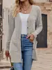 Amazon comercio exterior transfronterizo europeo y americano 2025 nueva chaqueta cárdigan de punto de moda para mujer top de otoño e invierno para mujer