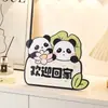 Bienvenido a Casa Panda Vajilla Creativa Dibujos Animados Lindo Estilo Crema Regalo de Inauguración de Casa para Adornos del Recibidor de Mujeres