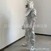 Ropa de Aislamiento Industrial para Protección contra Incendios de 1000 Grados, Ropa Ignífuga, Ropa a Prueba de Temperatura con Papel de Aluminio para Protección Laboral, Accesorios para Equipos de Protección contra Incendios, Ropa de Protección