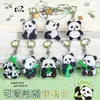 Llavero Creativo de Panda Lindo de Dibujos Animados Colgante de Decoración para Mochila de Estudiante Accesorio de Acrílico Regalo