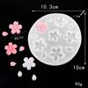 Molde de bolo em forma de flor de pétalas de flor de cerejeira DIY MÓVEIS FERRAMENTAS DE DECORAÇÃO DE COZINHA CHOCOLATE MOLDE DE SILICONE