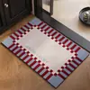 Tapete Macio de Terra de Diatomáceas Estilo Medieval para Banheiro, Tapete Antiderrapante para Chuveiro, Capacho para Porta de Banheiro, Tapete para Pés Absorvente de Água Secagem Rápida
