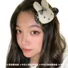 Presilha de cabelo grande Miffy com estampa floral de outono, novo acessório fofo para cabelo de menina para outono e inverno, adequado para franjas e penteados presos