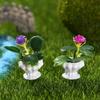 Novo 3-5cm simulação vaso planta atacado mini planta modelo acabado redondo arte paisagem micro paisagem ornamentos
