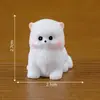 Figuritas de perros blancos, diminutas y adorables, en una caja sorpresa, perfectas como decoraciones de jardín, accesorios u pequeños adornos para tu coche o escritorio