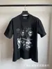 Erd Melancólico Rico Segunda Generación Estampado de Letras Viejo Holgado Retro Vintage Camiseta de Manga Corta para Hombre y Mujer Tendencia Verano