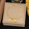 Joyería de Acero de Titanio Dongguan, Cadena de Doble Capa Estilo Hip-Hop Europeo y Americano Exagerada y Personalizada, Pulsera que No se Desvanece para Mujeres, Moderna para el Viaje Diario