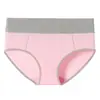 Ropa Interior Deportiva de Algodón Puro de Comercio Exterior Transfronterizo para Mujer, de Cintura Alta, Levanta Glúteos y Reduce Abdomen, Alta Elasticidad, Tallas Grandes, Bragas Triángulo Extra Gruesas
