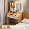Tocador pequeño, tocador moderno simple para dormitorio, para apartamentos pequeños, nuevo modelo 2026, mesa de maquillaje simple para viviendas de alquiler