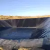 Geomembrana de HDPE negra espesada anti-filtraciones para estanques de peces, tela impermeable para piscicultura, membrana de suelo de polietileno