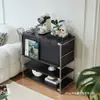 Estantería Estrecha Estilo Bauhaus Ins Mueble Revistero Mueble de Sala Organizador de Almacenamiento Libro Acero Inoxidable Puerta abatible Coser