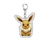 Llavero acrílico de doble cara. Pokemon: Super Generación Pikachu Lindo Colgante para Mochila