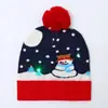 Chapéus de Natal de Tricô para Adultos e Crianças, Chapéus de Tricô Coloridos que Brilham, Venda por Atacado de Família de Natal 2026