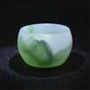 Venta al por mayor del fabricante Estilo Pastoral Chino Kung Fu Ceremonia del Té Taza de Té Ágata Roja Vidrio Jade Jade Porcelana Taza de Maestro Taza Zen Fija
