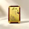 Hoja de oro 999, regalo de Festival de Medio Otoño, "El amor está lleno de Medio Otoño, las flores son hermosas, la luna está llena," adorno de marco de fotos chapado en oro, regalo para evento corporativo