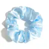 Elástico de Cabelo Liso Brilhante Cetim Transfronteiriço Moda Coreana Scrunchie Acessório Básico para Cabelo de Dia a Dia Elástico de Cabelo Acessório para Cabeça