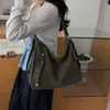 Bolsa Tote Estilo Coreano Solta e Chique Mochila de Grande Capacidade 2026 Nova Alta Aparência Tendência Fosca Bolsa de Ombro Único