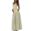 Verano 2026 Nuevo Ropa Femenina Transfronteriza Europea y Americana Diaria Casual Vestido de Tirantes de Lunares Cintura Alta Falda Larga