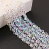 Contas de vidro cristal galvanizado contas de amendoim novos acessórios de joias diy contas soltas pulseira acessórios de cabelo fabricantes